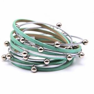 Leather and Spur Vintage Western Boho Bracelet